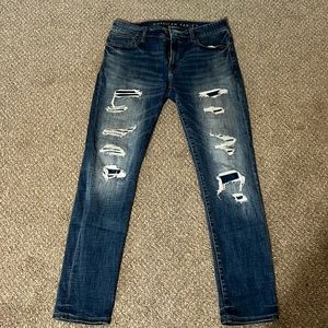 American Eagle, super flex jeans, slim, stretch